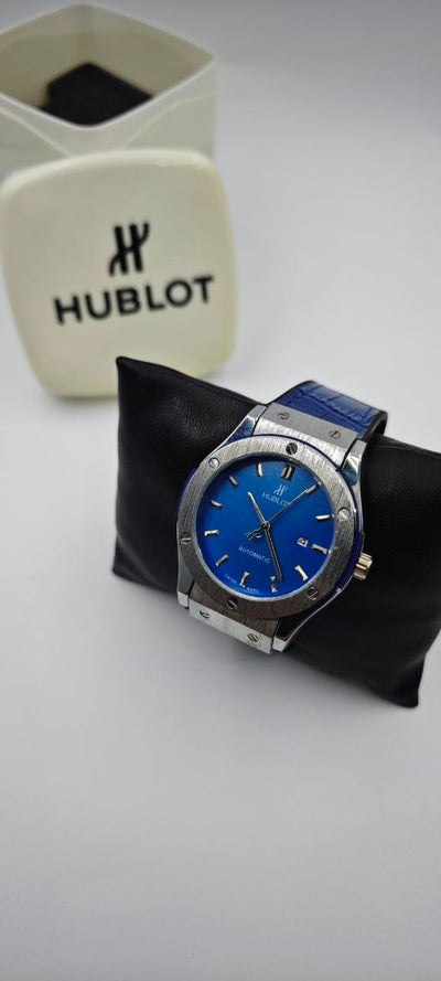 HUBLOT GENEVE MAVİ GRİ ERKEK SAAT