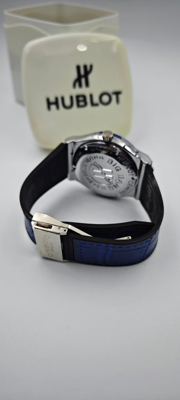 HUBLOT GENEVE MAVİ GRİ ERKEK SAAT