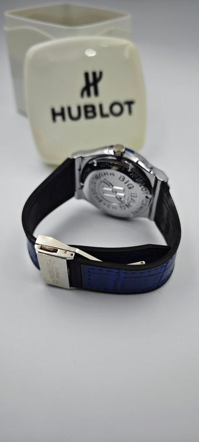 HUBLOT GENEVE MAVİ GRİ ERKEK SAAT
