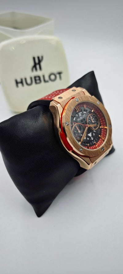 HUBLOT GENEVE KIRMIZI GOLD ERKEK SAAT